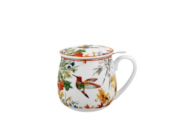 Porcelianinis puodelis su sieteliu "Kolibris"